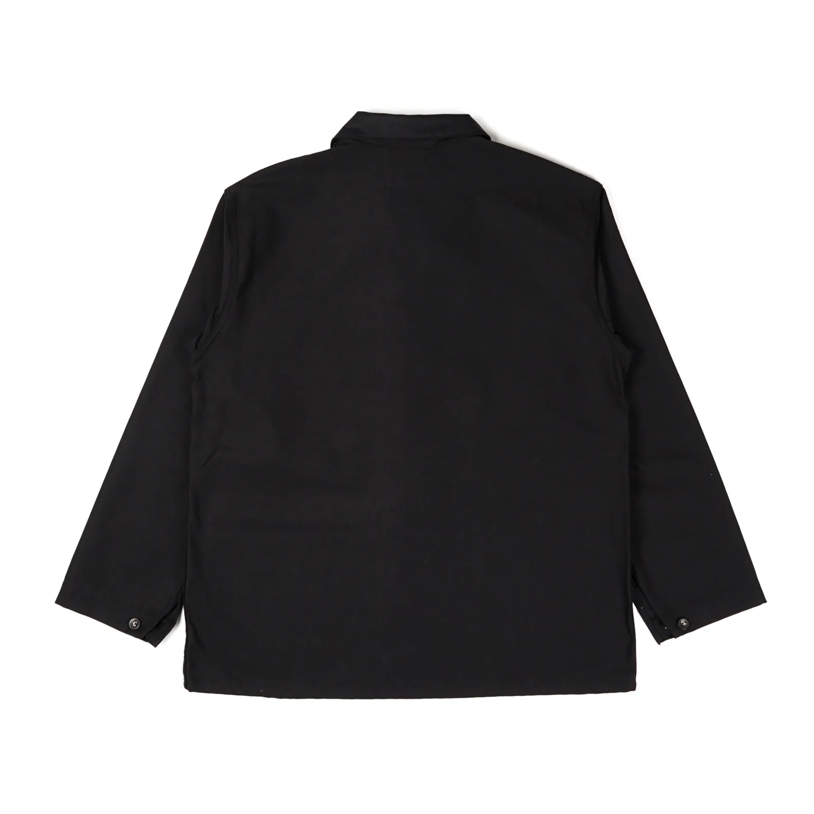 Utility Jacket - Black Cotton Reverse Sateen