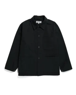 Utility Jacket - Black Heavyweight Cotton Ripstop