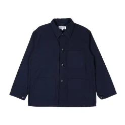 Utility Jacket - Dark Navy Cotton Reverse Sateen
