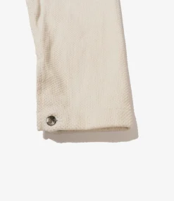 Utility Jacket - Natural Cotton Heavy Basketweave