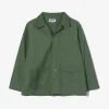Utility Jacket - Olive Cotton Reverse Sateen