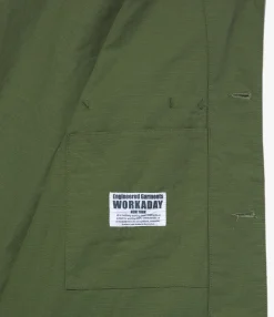 Utility Jacket - Olive Cotton Ripstop