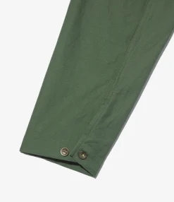 Utility Jacket - Olive Cotton Reverse Sateen