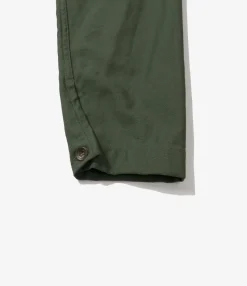 Utility Jacket - Olive Cotton Reverse Sateen