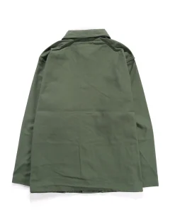 Utility Jacket - Olive Cotton Reverse Sateen