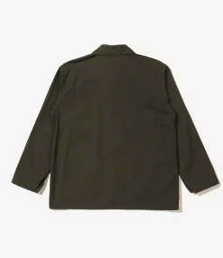 Utility Jacket - Olive Heavyweight Cotton Ripstop