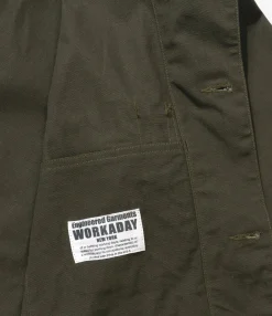 Utility Jacket - Olive Heavyweight Cotton Ripstop