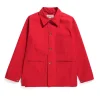 Utility Jacket - Red Heavyweight Cotton Ripstop