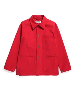 Utility Jacket - Red Heavyweight Cotton Ripstop