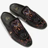 Velvet Mule - Papillon Embroidery