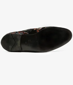 Velvet Mule - Papillon Embroidery