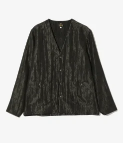 V-Neck Cowboy Shirt - Black - Bright Foulard