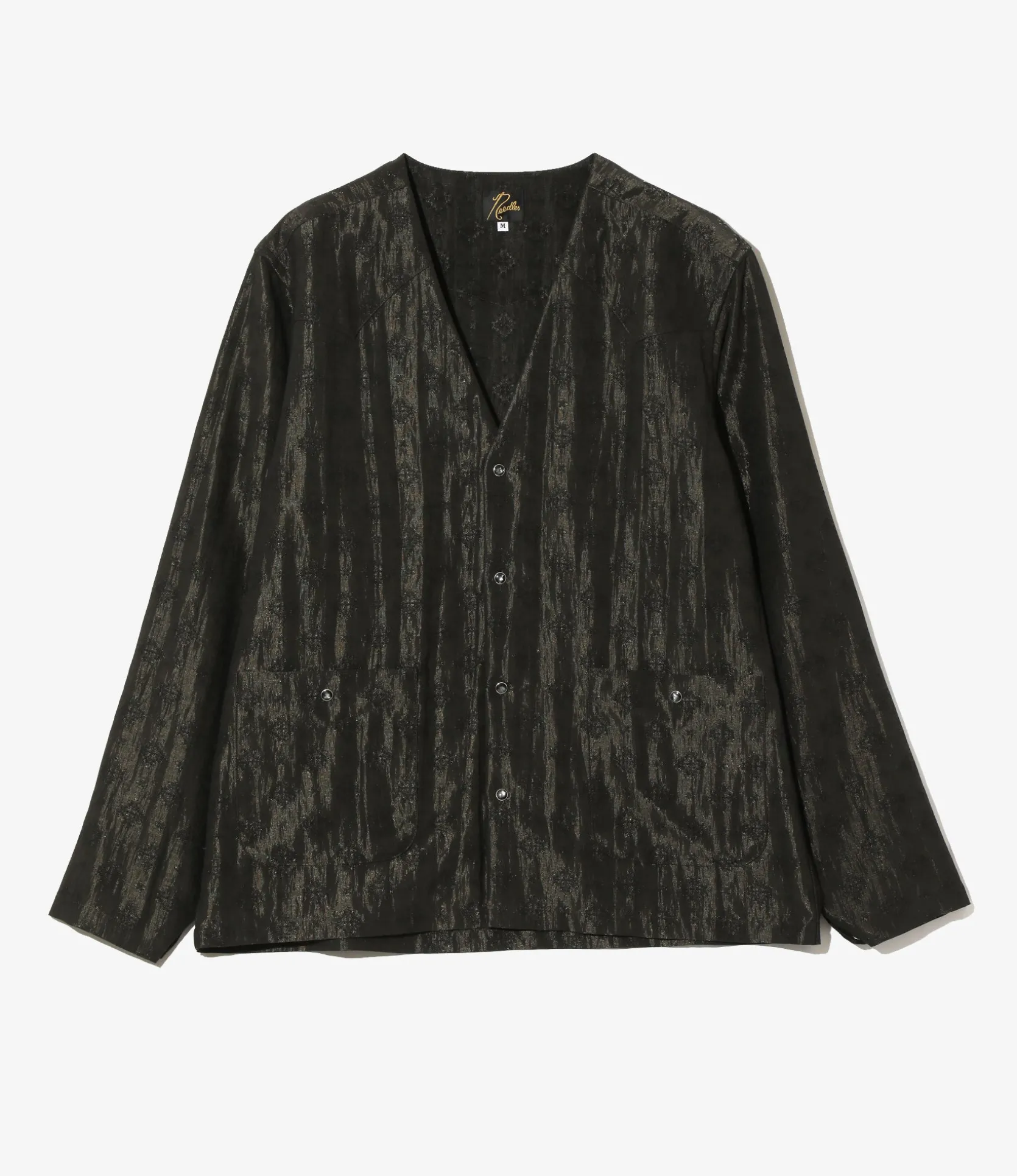 V-Neck Cowboy Shirt - Black - Bright Foulard