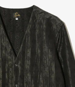 V-Neck Cowboy Shirt - Black - Bright Foulard