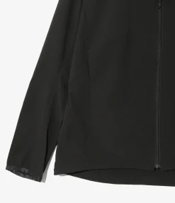 Warm Up V-Neck Jacket - Black - Poly Ripstop