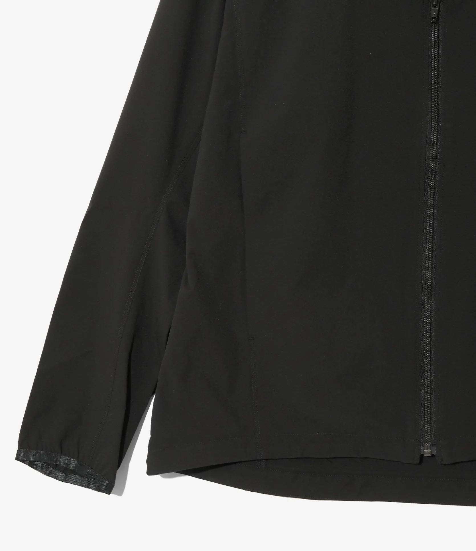 Warm Up V-Neck Jacket - Black - Poly Ripstop