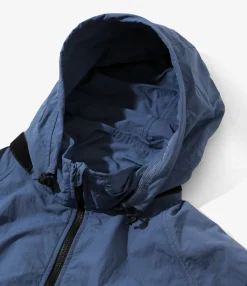 Weather Effect Jacket - Blue - Nylon Taffeta