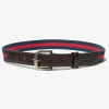 Webbing Belt - Red / Navy Stripe