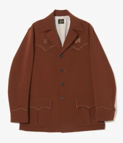 Western Leisure Jacket - Brown - Poly Double Cloth