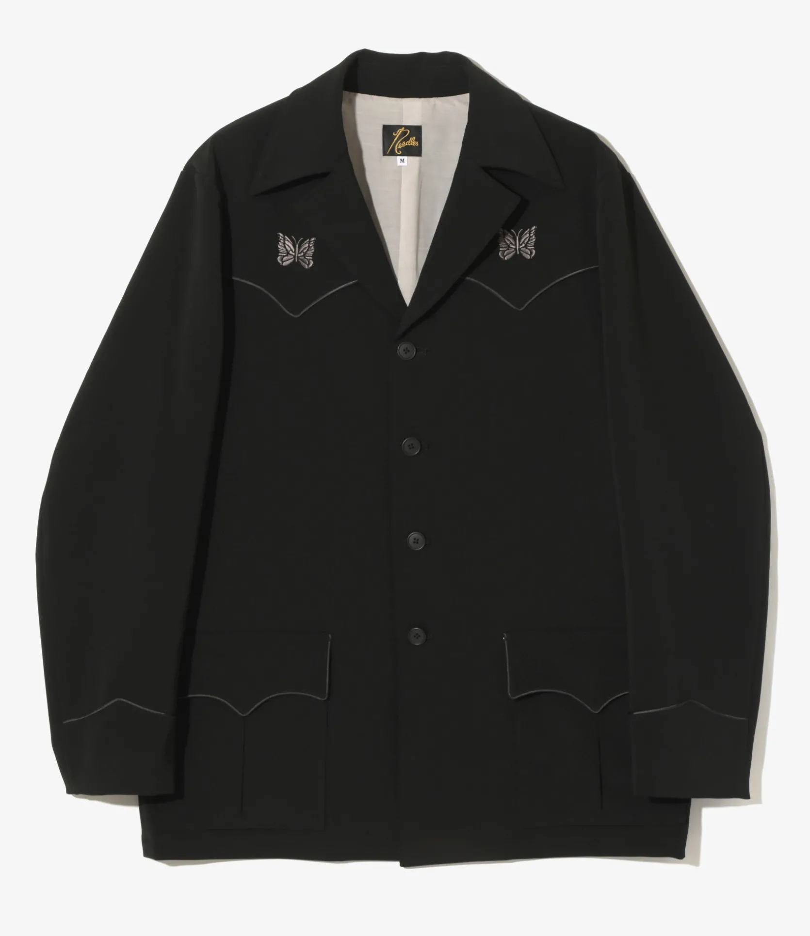 Western Leisure Jacket - Black - Poly Double Cloth