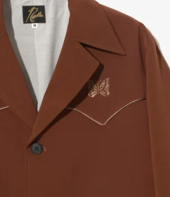Western Leisure Jacket - Brown - Poly Double Cloth