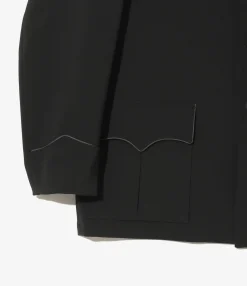 Western Leisure Jacket - Black - Poly Double Cloth