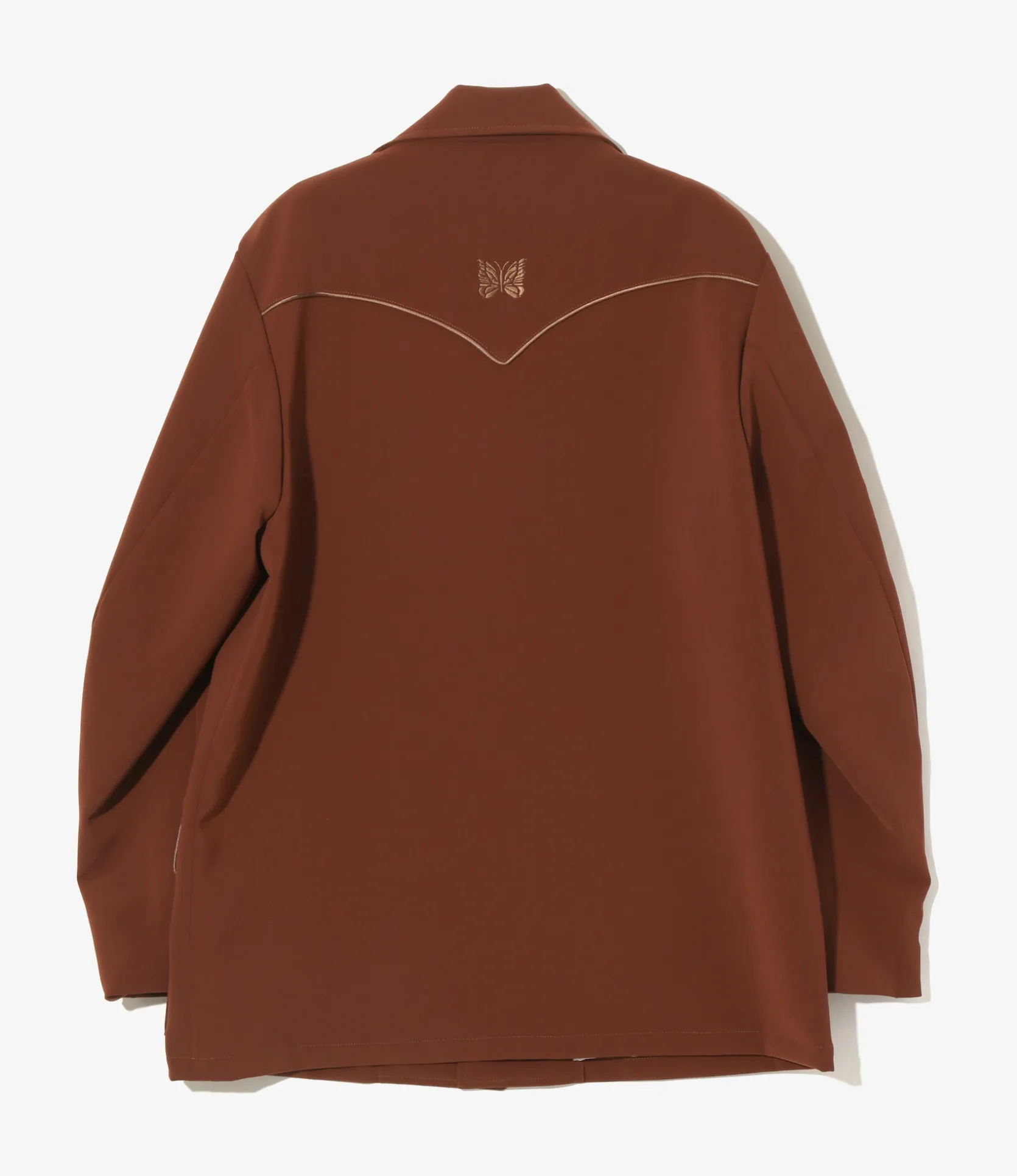 Western Leisure Jacket - Brown - Poly Double Cloth