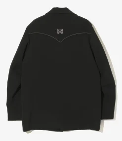 Western Leisure Jacket - Black - Poly Double Cloth