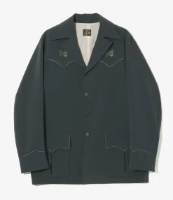 Western Leisure Jacket - Green - Poly Double Cloth