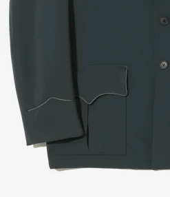 Western Leisure Jacket - Green - Poly Double Cloth