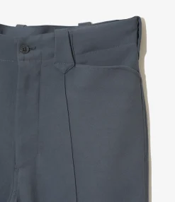 Western Leisure Pant - Slate Blue - Poly Twill