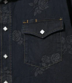 Western Shirt - Indigo - 8oz Denim / Rose Jq.