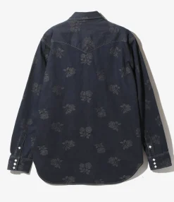 Western Shirt - Indigo - 8oz Denim / Rose Jq.