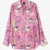 Western Shirt - Pink - Printed Cotton Lawn / Floral