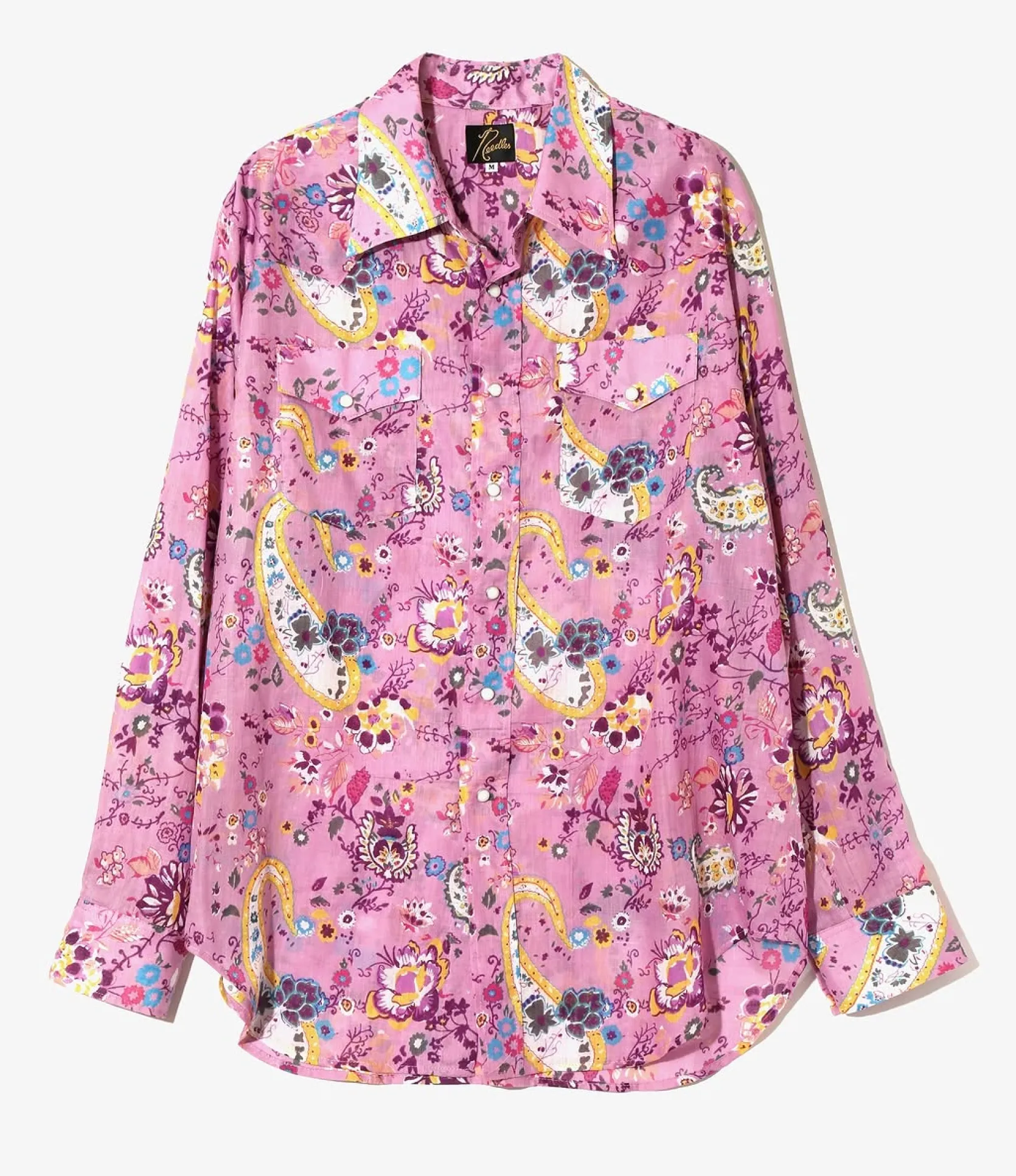 Western Shirt - Pink - Printed Cotton Lawn / Floral