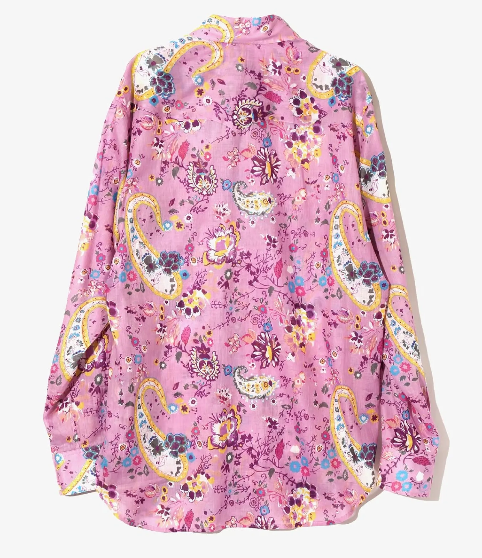 Western Shirt - Pink - Printed Cotton Lawn / Floral