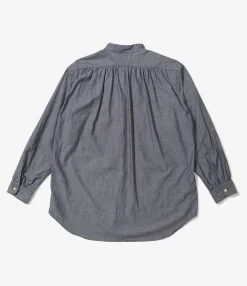 Wing Collar Shirt - Indigo Cotton Chambray