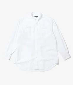 Wing Collar Shirt - White 100's 2ply Broadcloth