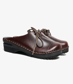 Woburn Walk X Troentorp - Swedish Clog - Alps/ Center Lace - Brown