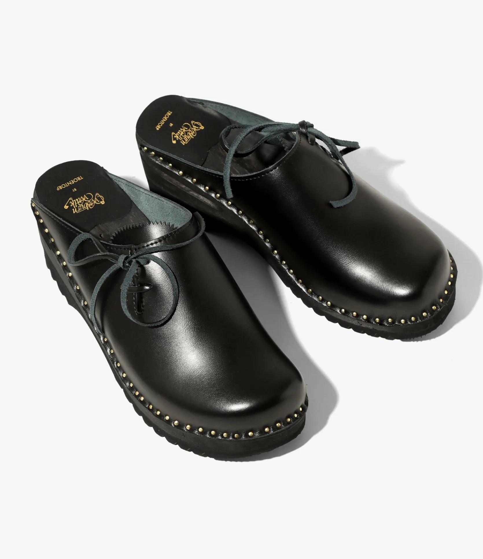 Woburn Walk X Troentorp - Swedish Clog - Alps/ Side Lace - Black
