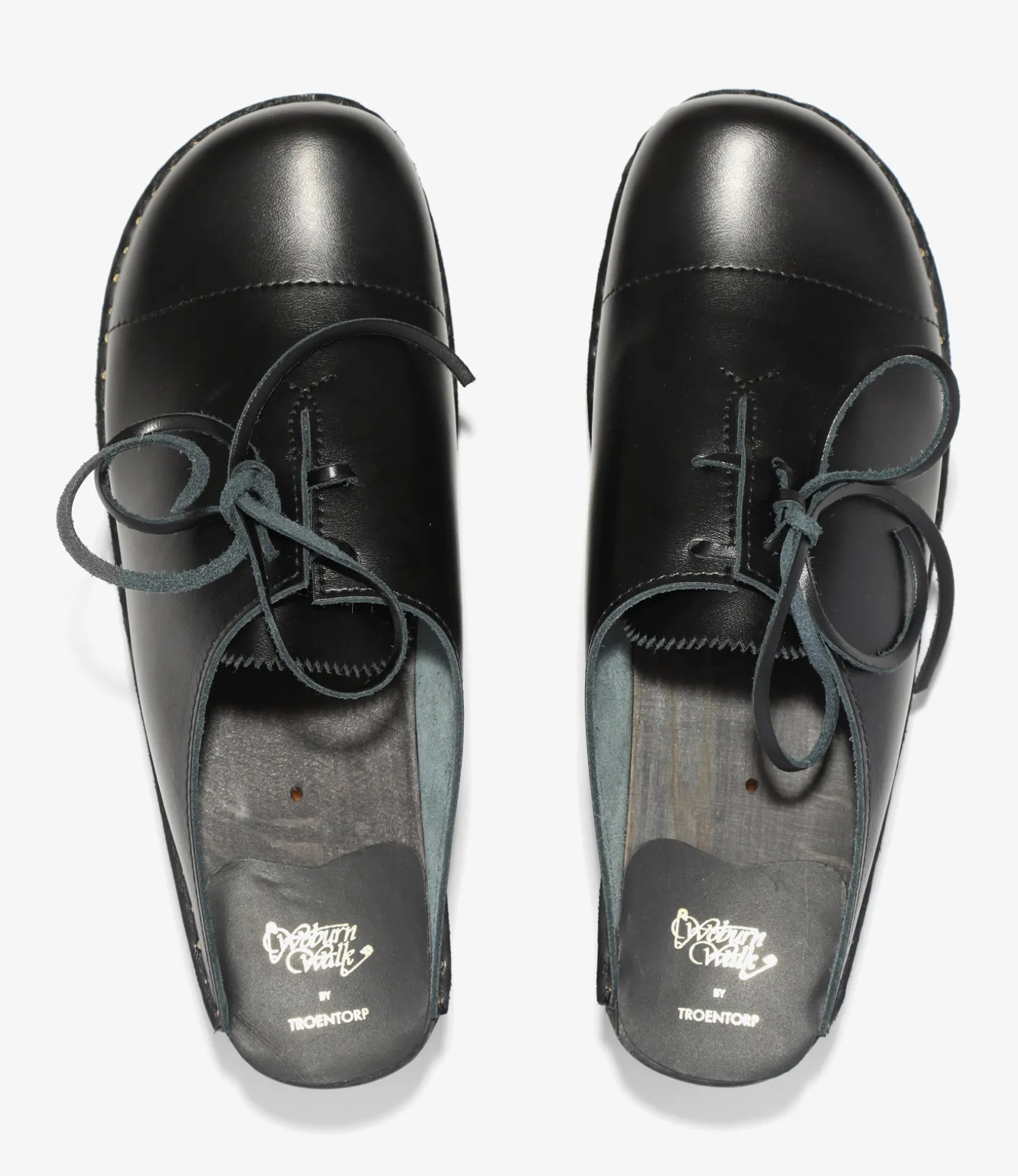 Woburn Walk X Troentorp - Swedish Clog - Alps/ Center Lace - Black
