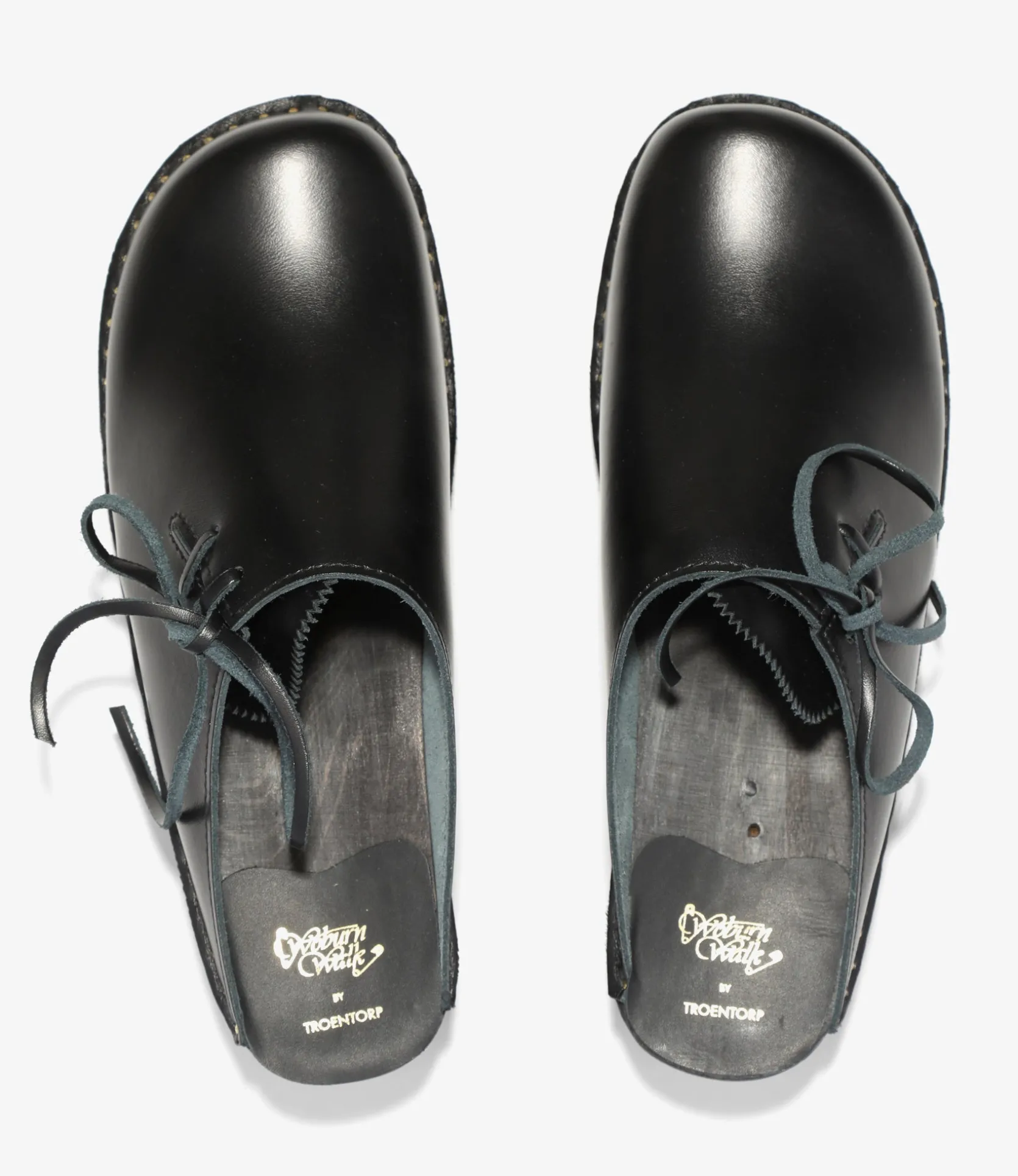 Woburn Walk X Troentorp - Swedish Clog - Alps/ Side Lace - Black