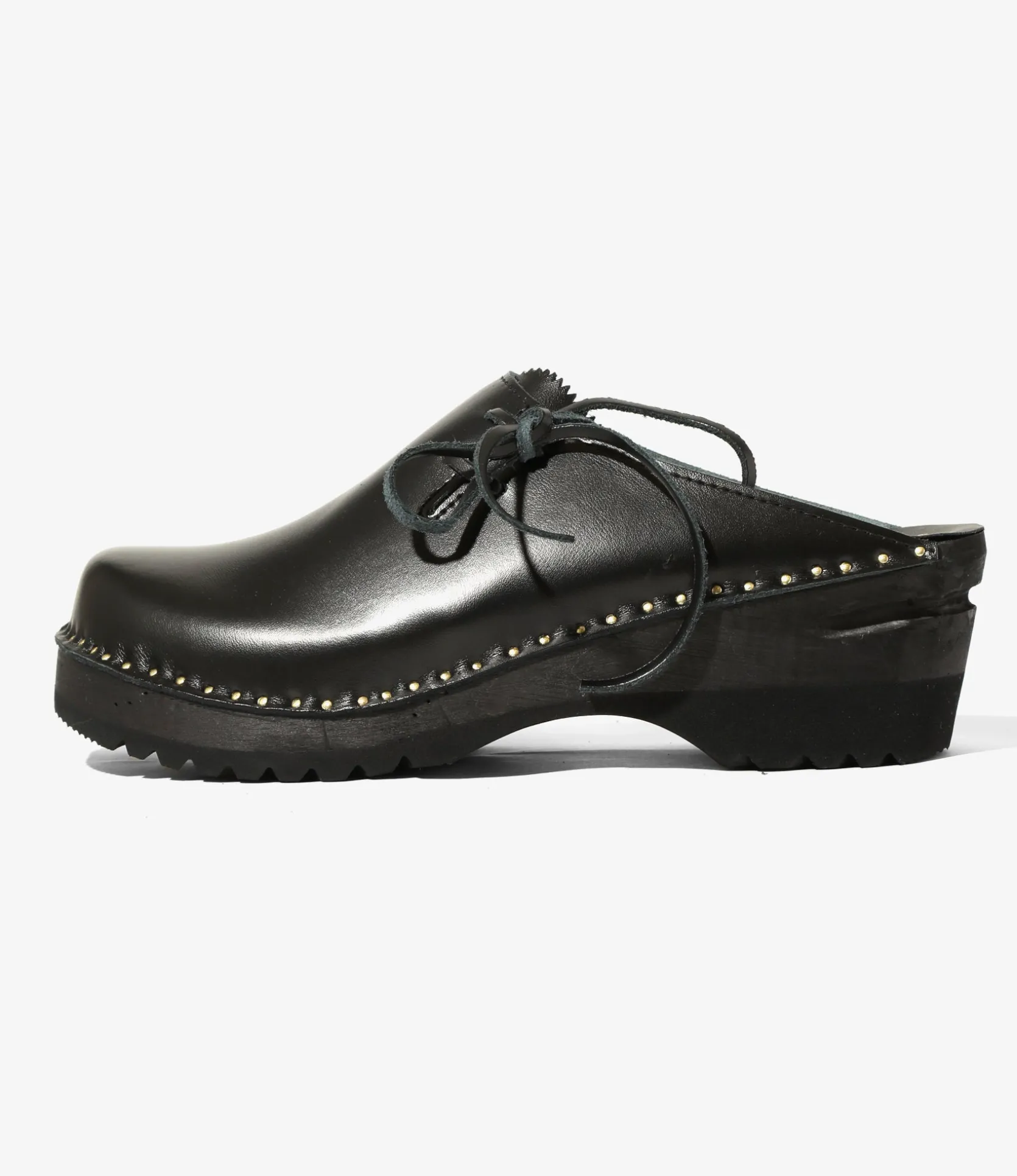 Woburn Walk X Troentorp - Swedish Clog - Alps/ Side Lace - Black