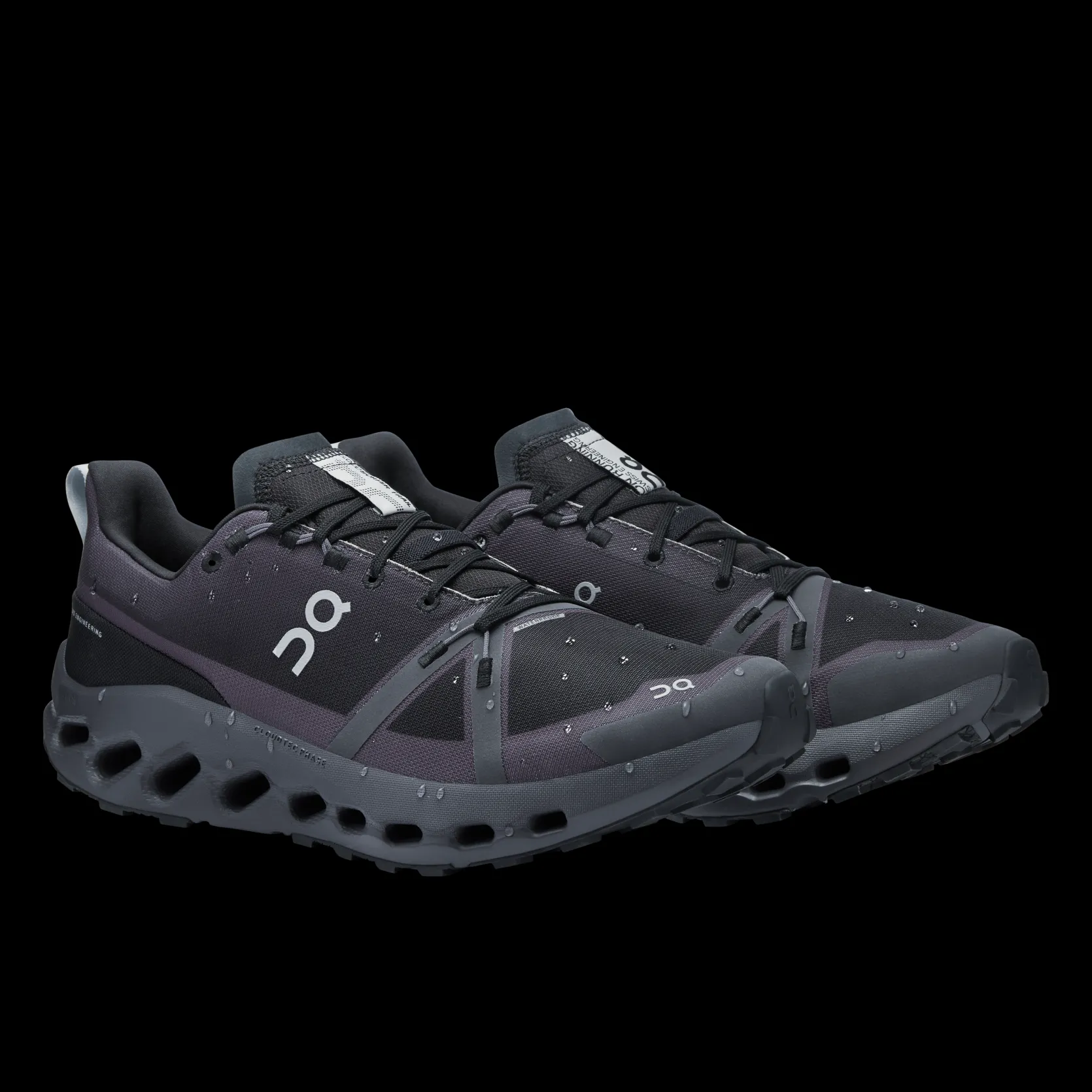 Women's Cloudsurfer Trail Waterproof - Black | Eclipse