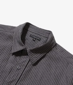 Work Shirt - Charcoal/Grey LC Stripe