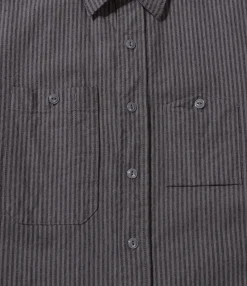 Work Shirt - Charcoal/Grey LC Stripe