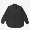 Work Shirt - Dk.Grey Cotton Herringbone Flannel