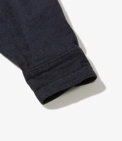 Work Shirt - Navy Cotton Herringbone Flannel