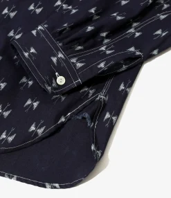 Work Shirt - Papillon - 6oz Printed Indigo Kasuri