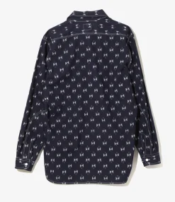 Work Shirt - Papillon - 6oz Printed Indigo Kasuri